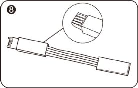 10016  Axis Connecting Cable Multi-Colour
